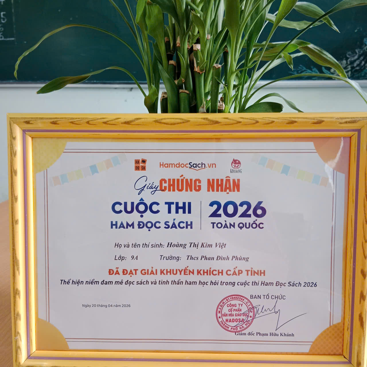 Vinh danh học sinh Trường THCS Phan Đình Phùng tại Cuộc thi “Ham Đọc sách” toàn quốc 2026